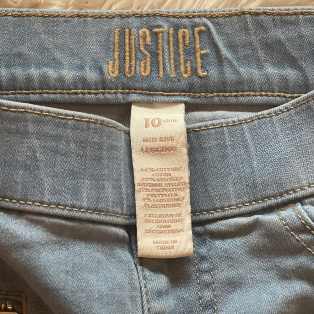 Pair of Two! Justice Jeans size 10 Slim